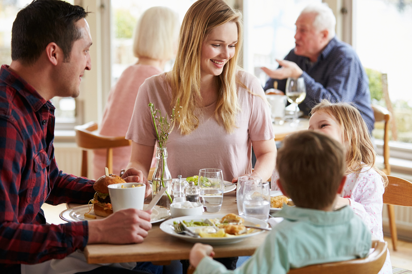 Family dining menu covers.